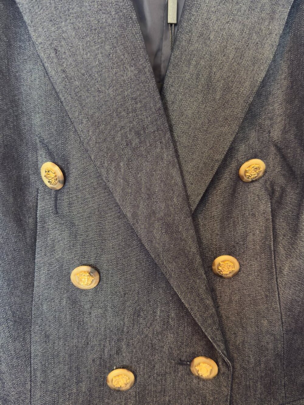 Express Double Breasted Boyfriend Blazer Gold Buttons Size Small NWT - Picture 6 of 7